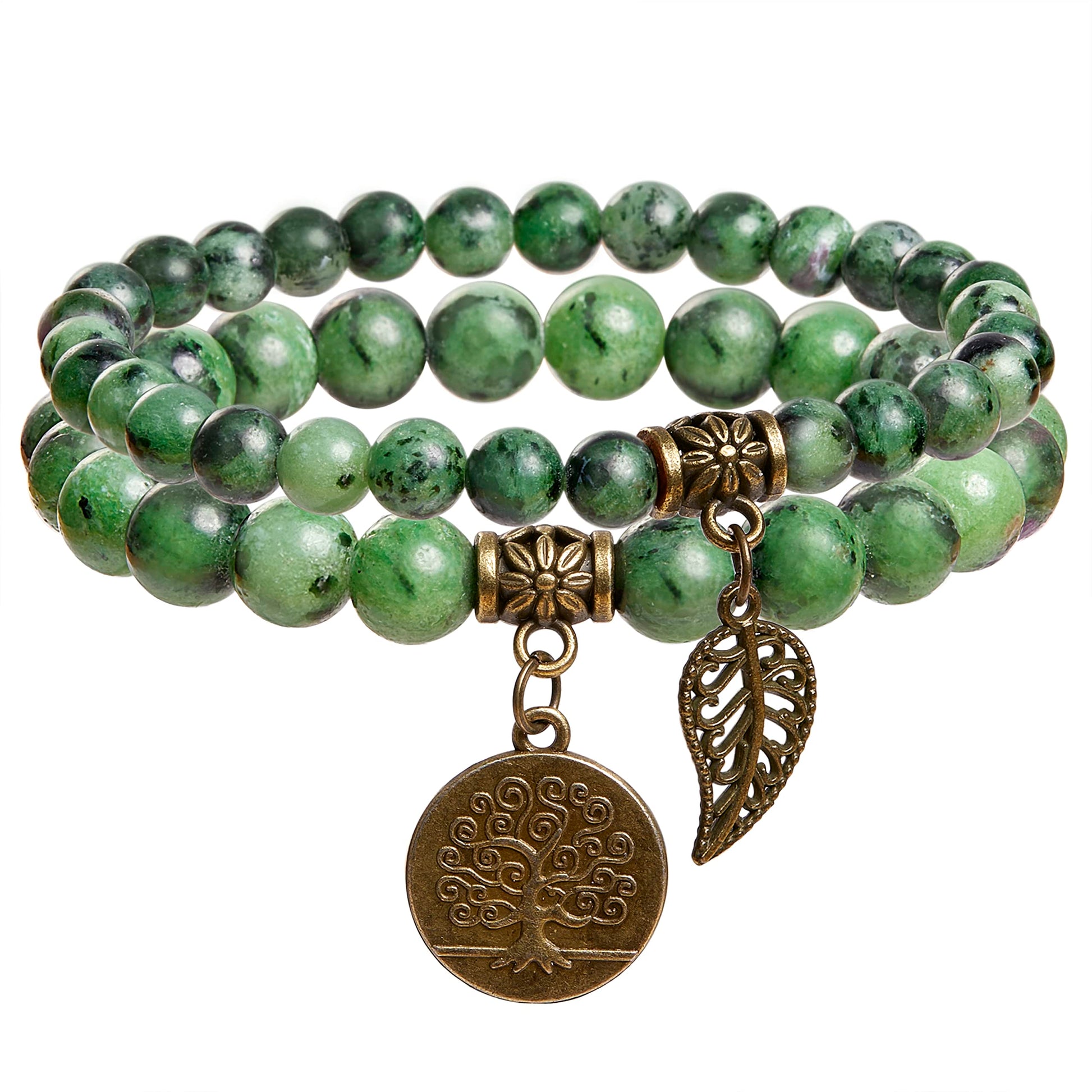 Farfume Chakra Armband Echte Steine, Echte Steine-Edelsteine Armband fur Damen