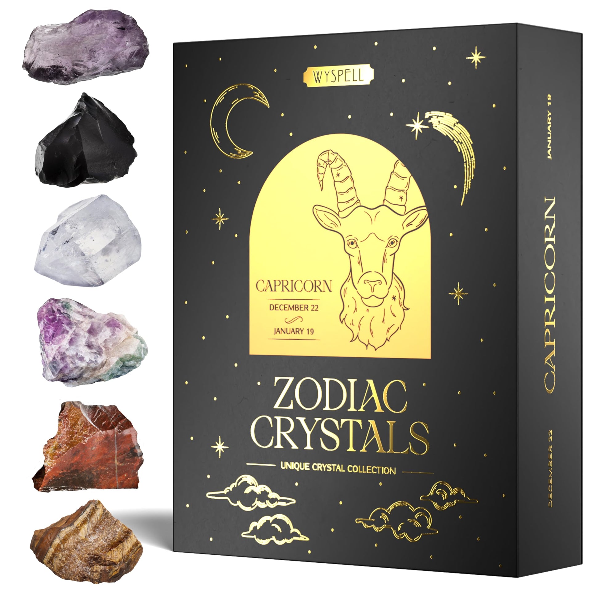 Bulk Crystals and Healing Stones 50 PCS - Real Mini Crystals for Spell Jars | Natural Crystals & Selenite Stick - Healing Crystal Set for Witchcraft Supplies - Beginners Set - Perfect Spiritual Gift