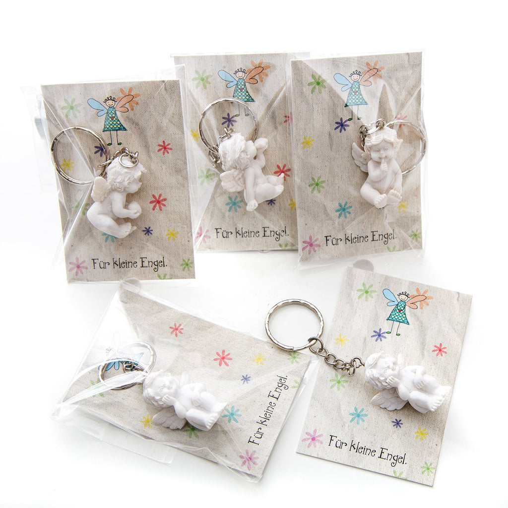 Logbuch-Verlag 10 kleine weiße Engel Geschenke Gäste für Taufe & Kommunion Schutzengel Gastgeschenk mit mini-Karte