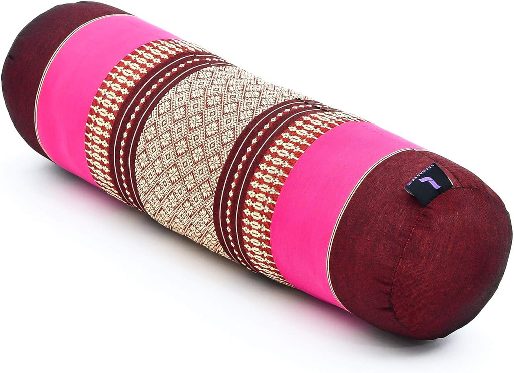 Leewadee Pilatesrolle Yoga Bolster Yogakissen Ökologisches Naturprodukt, Kapok