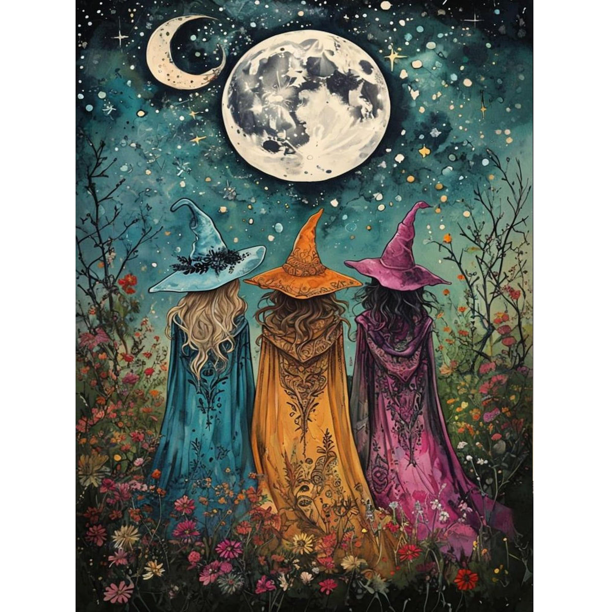 GQYCZZ Lilith Queen of the Night Diamond Art Kits for Adults, Tarot Card Diamond Painting Kits for Beginners, DIY 5D Gothic Full Drill Round Diamond Painting Gem Art for beginner, Home Wall Decor12x16