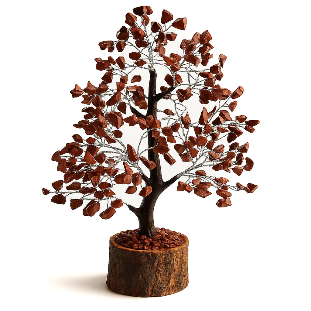 Edelsteinbaum - Kristallbaum Glücksbaum mit Echten Steinen - 7 Chakra Baum für Energieausgleich, Harmonischer Heilstein Baum, Deko Edelstein Baum für Meditation und Heilung - Steinbaum