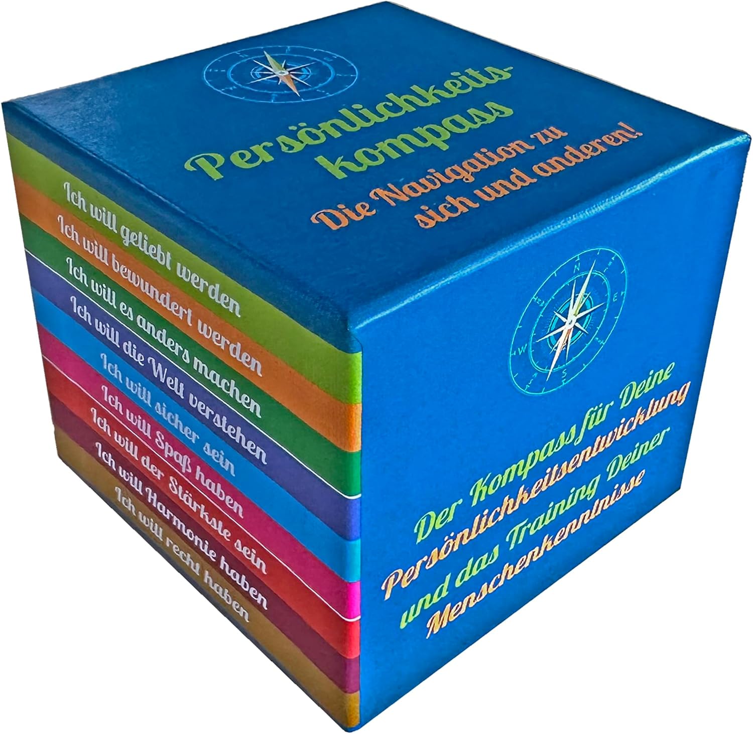 Persönlichkeitskompass - Enneagramm-Edition: Lernwerkzeug zur Persönlichkeitsentwicklung mit interaktiven Illustrationen auf Pappe, 3.5 Zoll, für bessere Kommunikation und Selbstreflexion