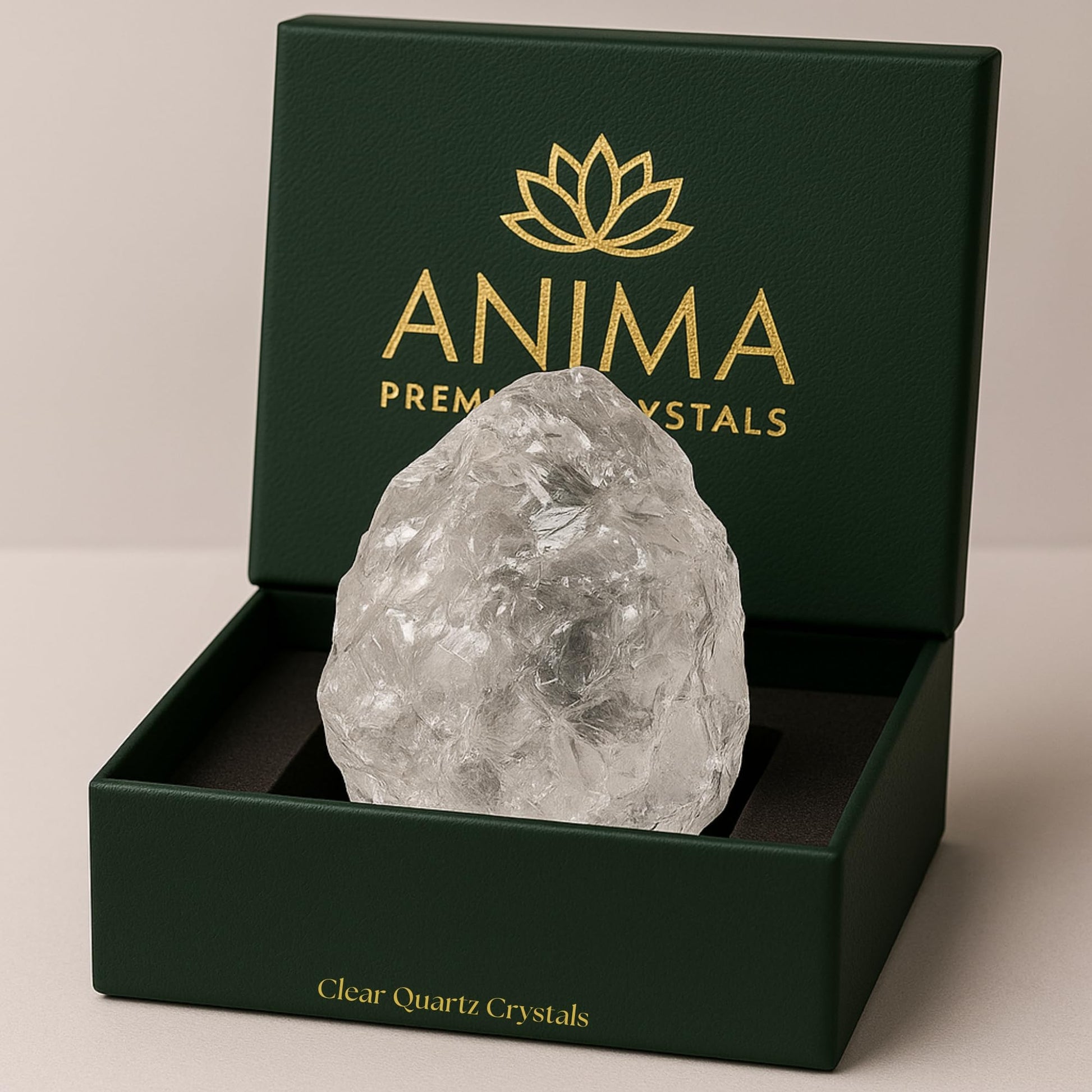Anima Amethyst Crystal - Large 4-5 cm Deep Purple Natural Raw Amethyst Stone for Peace, Clarity, Sleep & Intuition - Ethically Derived, Presented in Elegant Gift Box