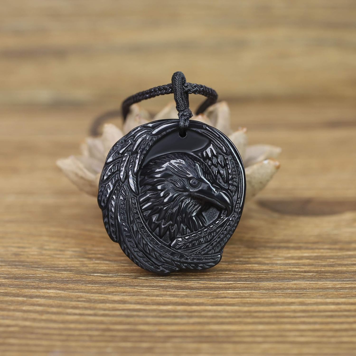 COAI Unisex Halskette mit Obsidian Anhänger