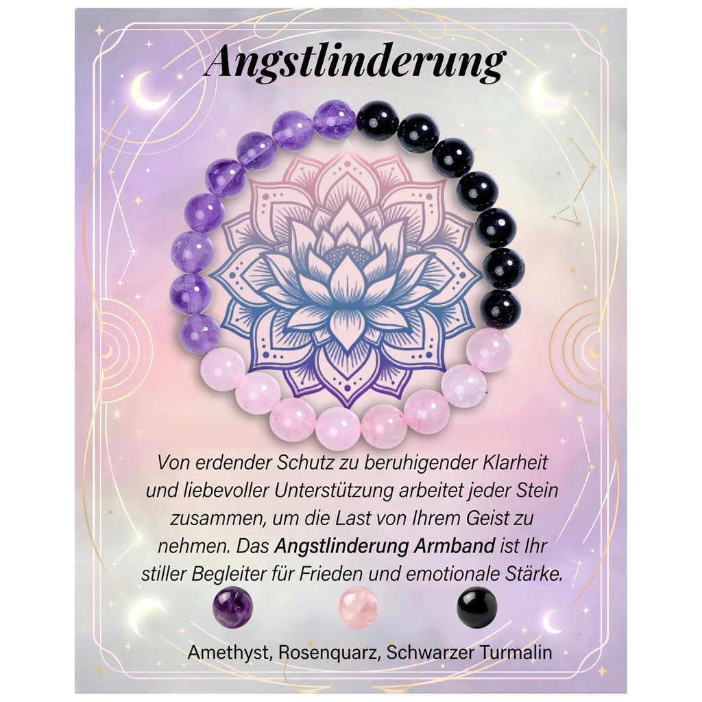 Bivei Armband Stärkendes Kristall Heilungsarmband 8MM - Dehnbares Elastischer Perlenarmband für Damen & Herren als Geschen