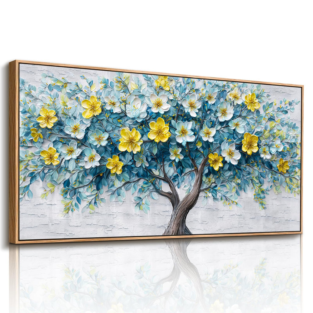 imjiayu Gold Sun Large Framed Wall Art Boho Celestial Dark Academia Decor