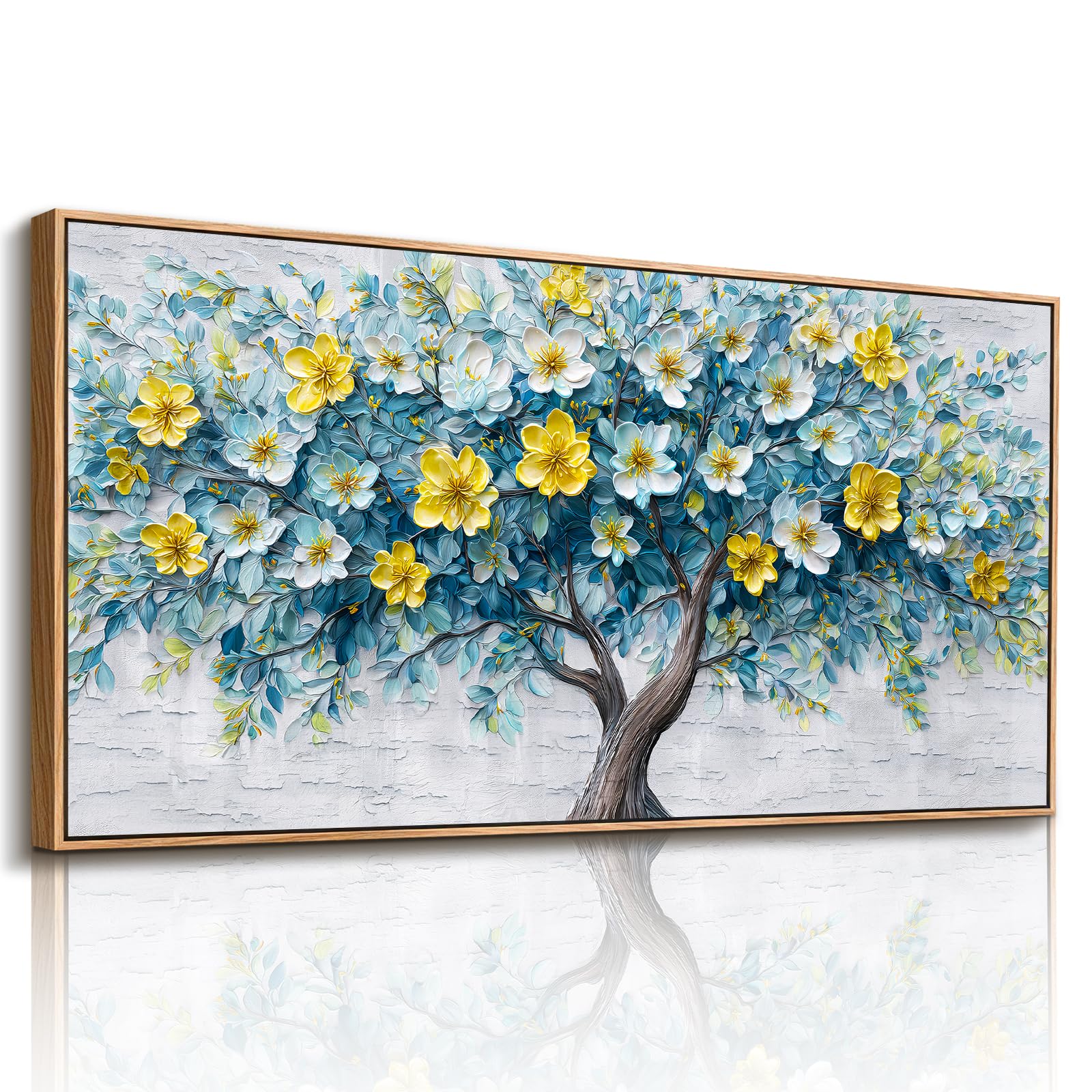 imjiayu Gold Sun Large Framed Wall Art Boho Celestial Dark Academia Decor