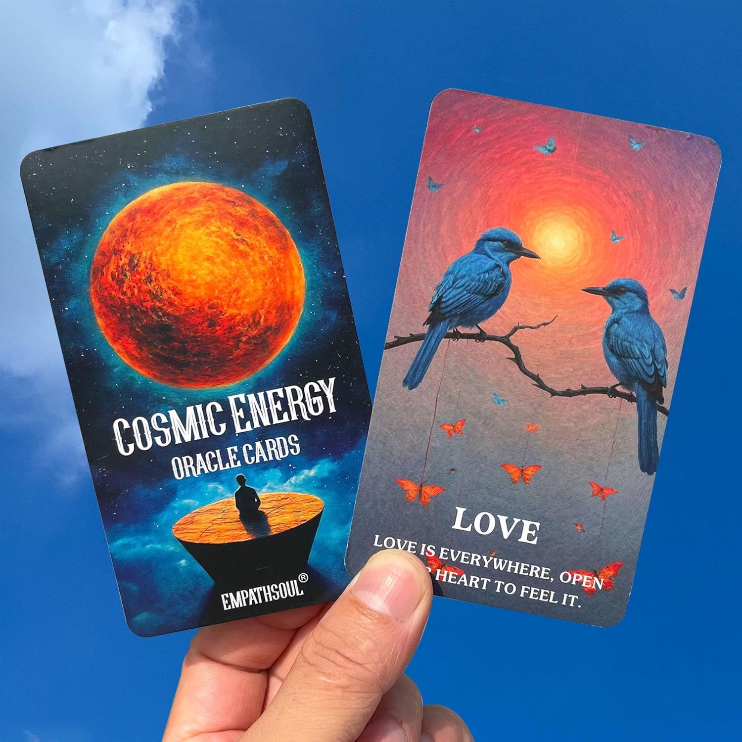 QCFQCF Cosmic Orakelkarten, Universum Message Orakelkarten für Anfänger, Innere Stärke, Spirituelle Führung, Oracle Deck, Universal Weisheit für den täglichen Gebrauch, Lesungen und Meditation