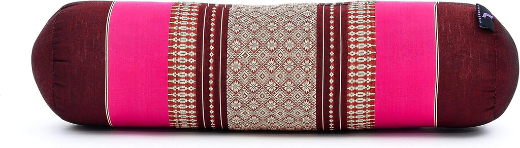 Leewadee Pilatesrolle Yoga Bolster Yogakissen Ökologisches Naturprodukt, Kapok