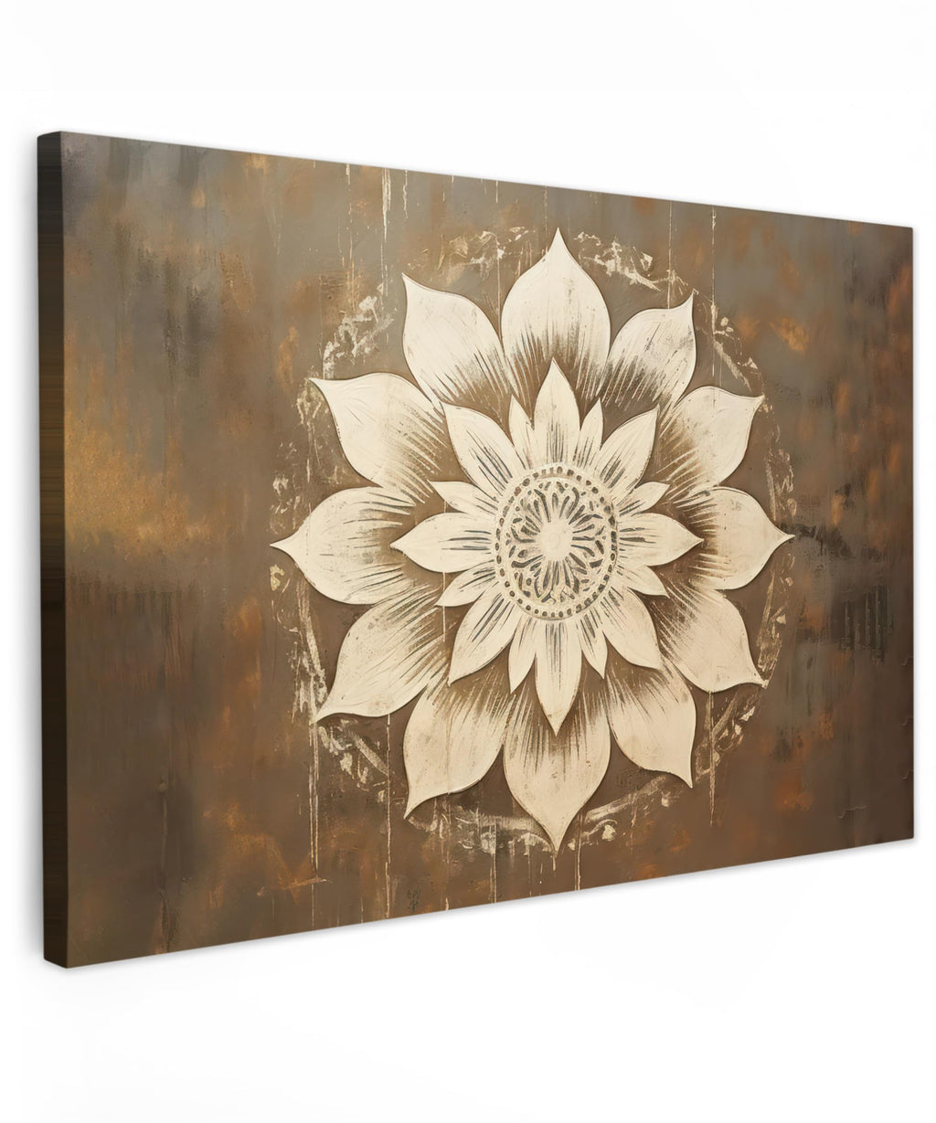 MuchoWow© Wall Pictures Large 120 x 80 cm XXL Bedroom Home Decoration Home Picture Living Room Photo Canvas Wall Pictures Canvas Wall Decor Buddha - Zen - Gold - Luxury - Spiritual