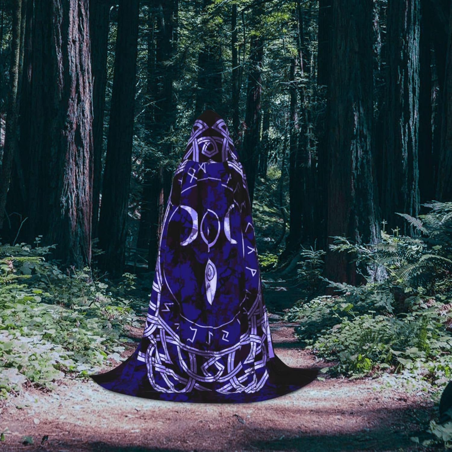 YETTA YANG Halloween Hooded Robe Cloak Christmas Holiday Party Hoodies Cape Cosplay Costumes