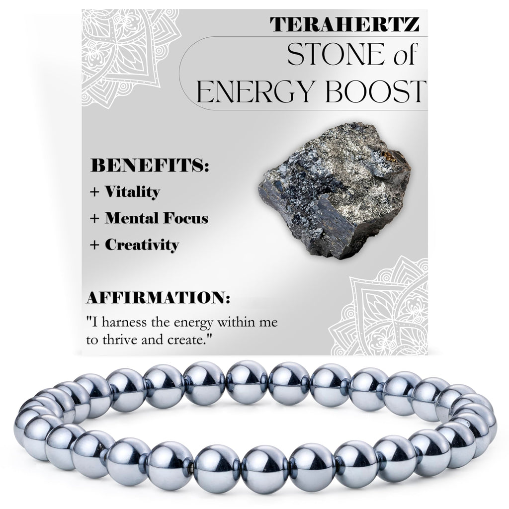 Bivei Pearl Bracelet for Women 6 mm Semi-Precious Stone Stretchy Elastic Jewellery Yoga Gifts
