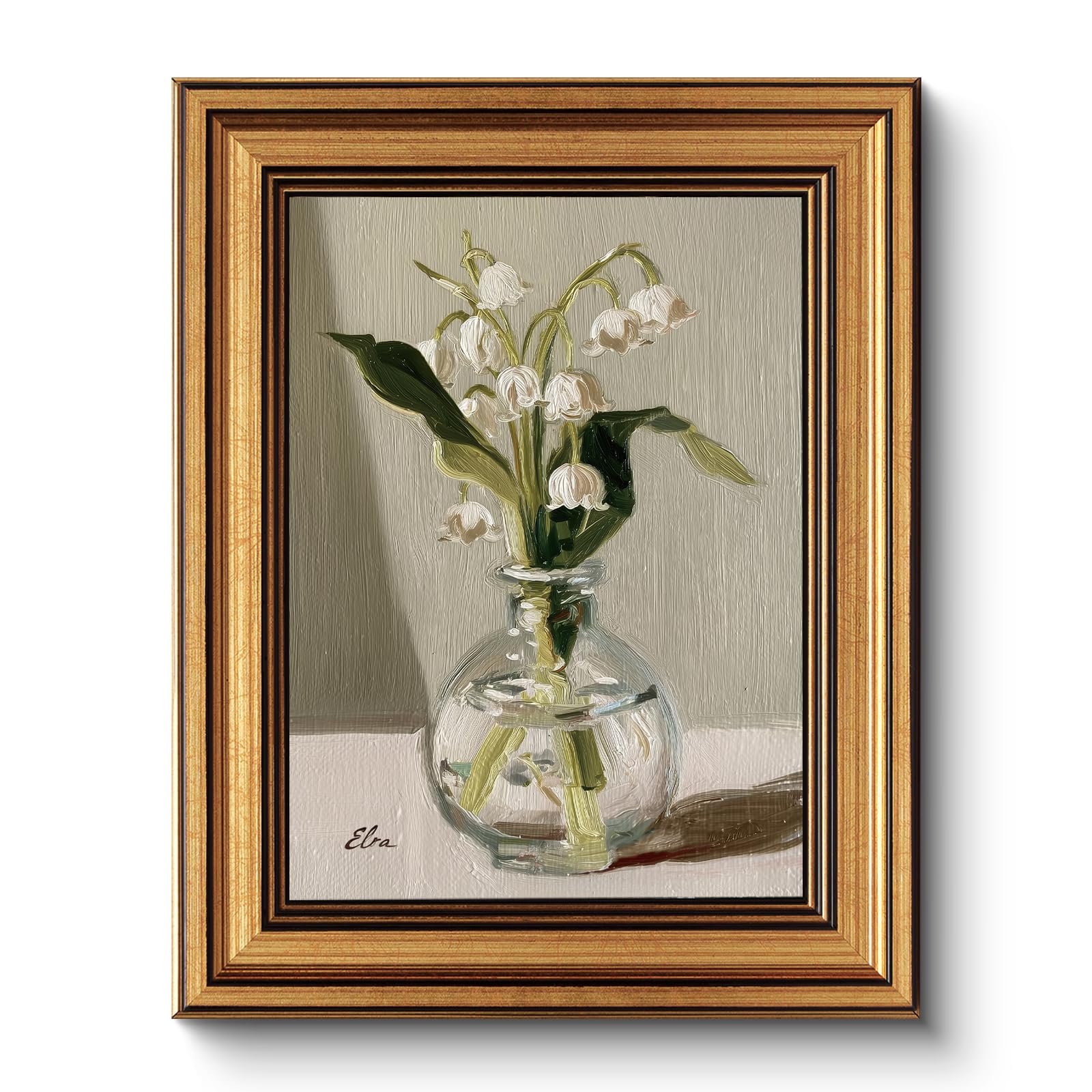 Vintage Sacred Heart of Jesus Christ Canvas Gold Framed Wall Art, 12x16 Inch Religious Oil Painting Artwork, Christian Art Print for Home Living Room Spiritual Spaces Decor