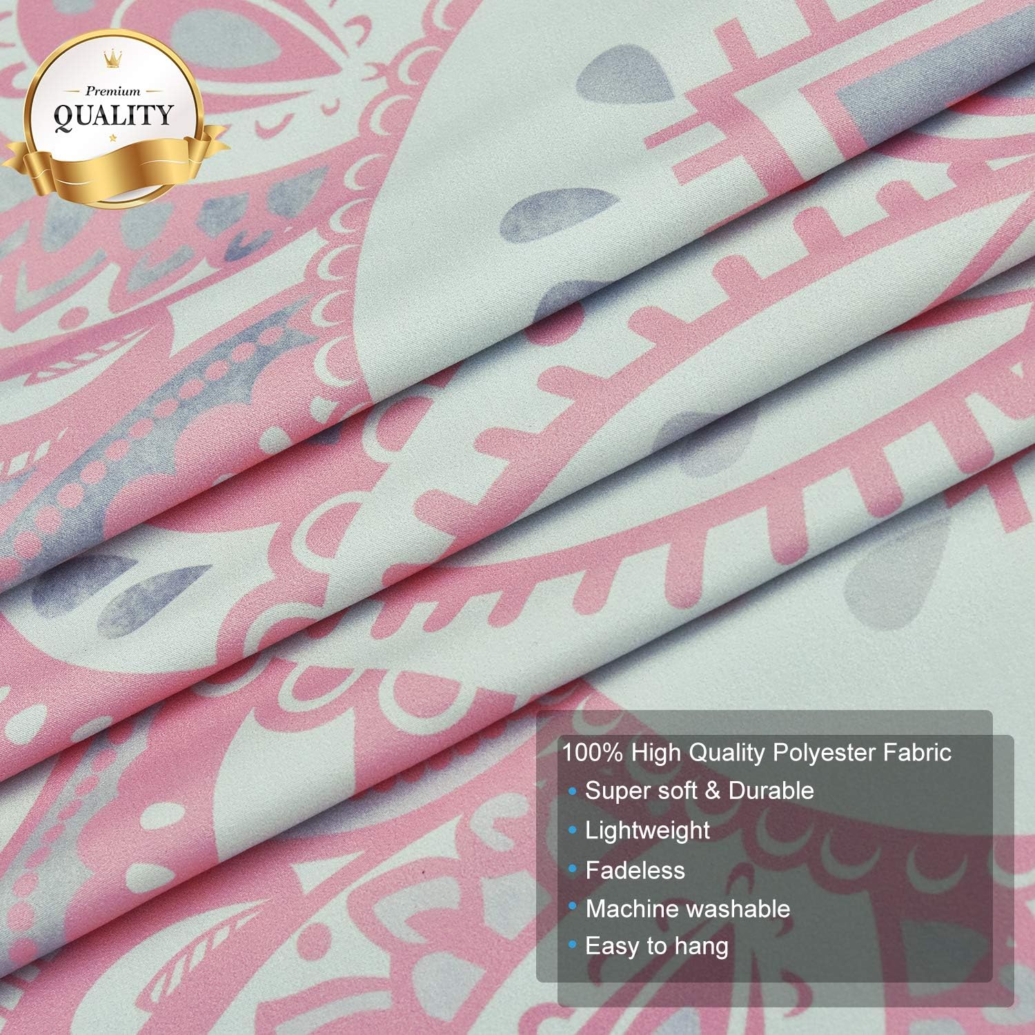 Alishomtll Mandala Wandtuch Bohemian Wandteppich Indian Wandbehang Psychedelisch Deko Wall Hanging Tapestry Tapisserie Groß 210 x 150cm