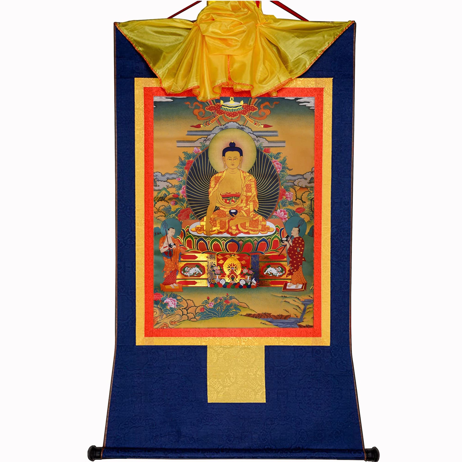Gandhanra Green Tara Thangka Tibetan Thangka Art - Hot Stamped Buddha Tapestry for Zen Home Decor, Meditation, Spiritual Relaxation, and Peace
