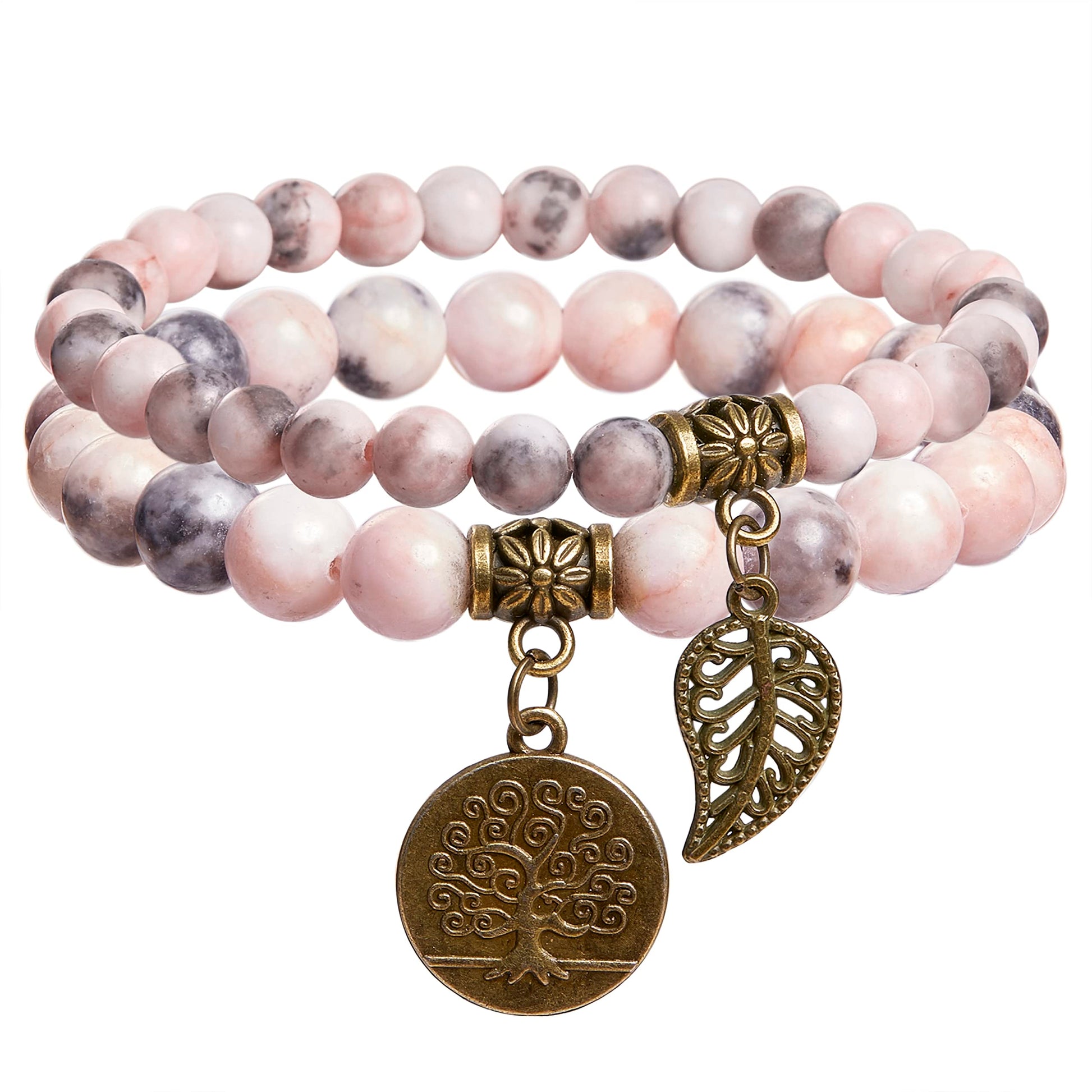 Farfume Chakra Armband Echte Steine, Echte Steine-Edelsteine Armband fur Damen