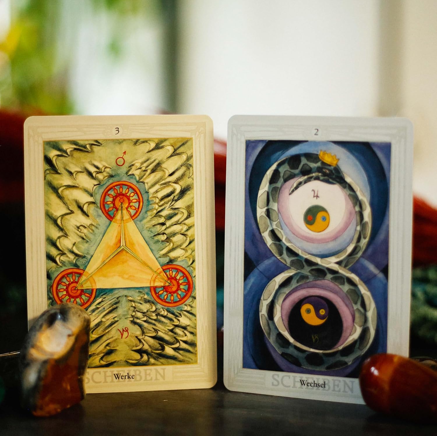 Aleister Crowley Thoth Tarot Standard DE: 78 Karten mit Anleitung (Original-Farben!)