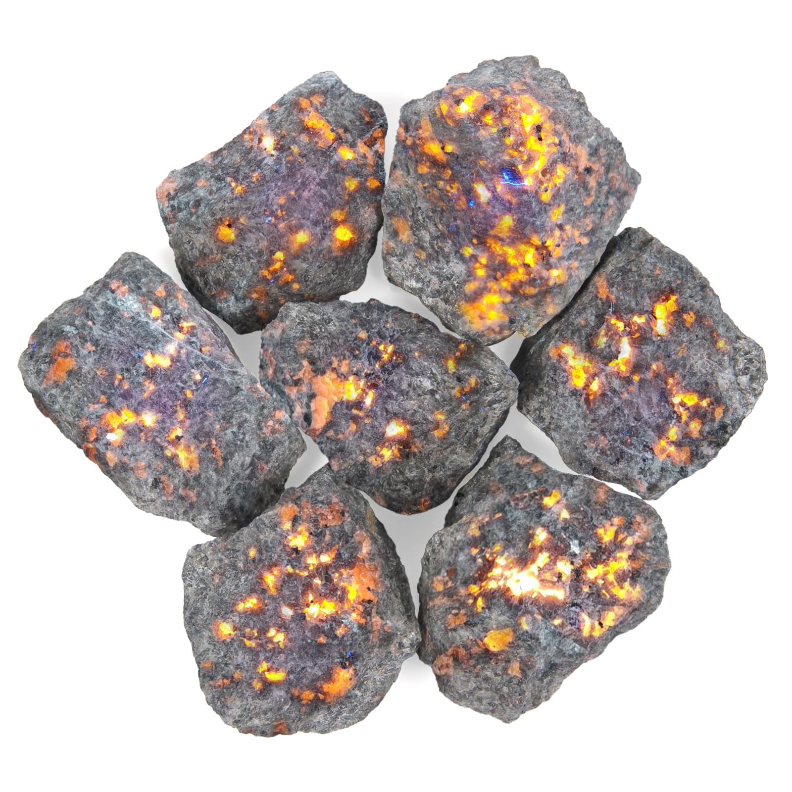 500 Grams Raw Labradorite - Natural Unpolished Crystal with Shimmer, Large Irregular Mineral Sample for Home Decoration, Collection & Craft Projects