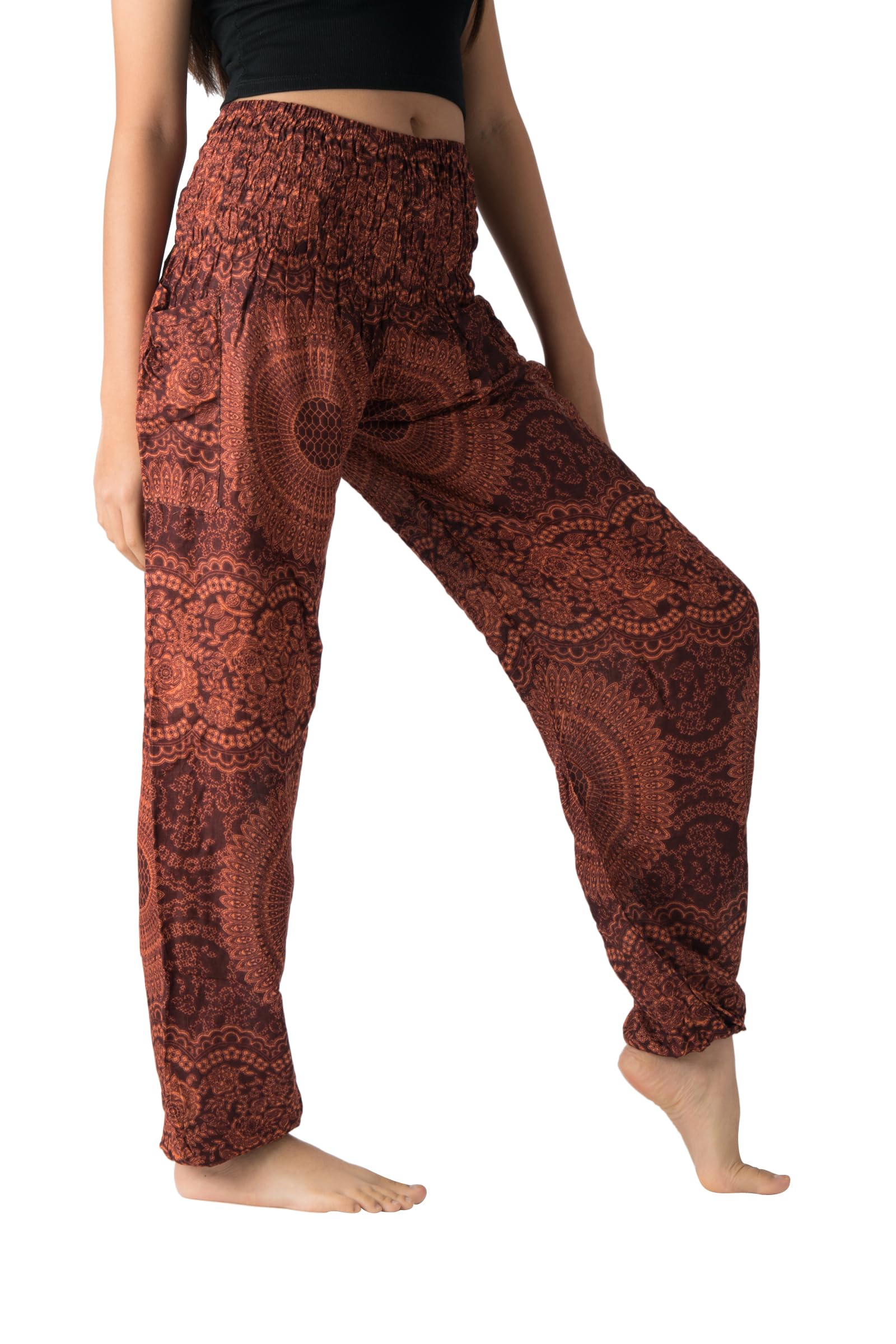 B BANGKOK PANTS Harem Pants Women Yoga Boho Clothes with Pockets
