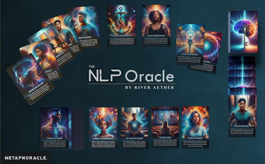 The NLP Oracle: Neurolinguistic Programming Cards for Mastering Your Reality - Deck of 70 Oracle Cards by River Aether - The Essential NLP Toolbox for Beginners to Experienced NLP Practitioners