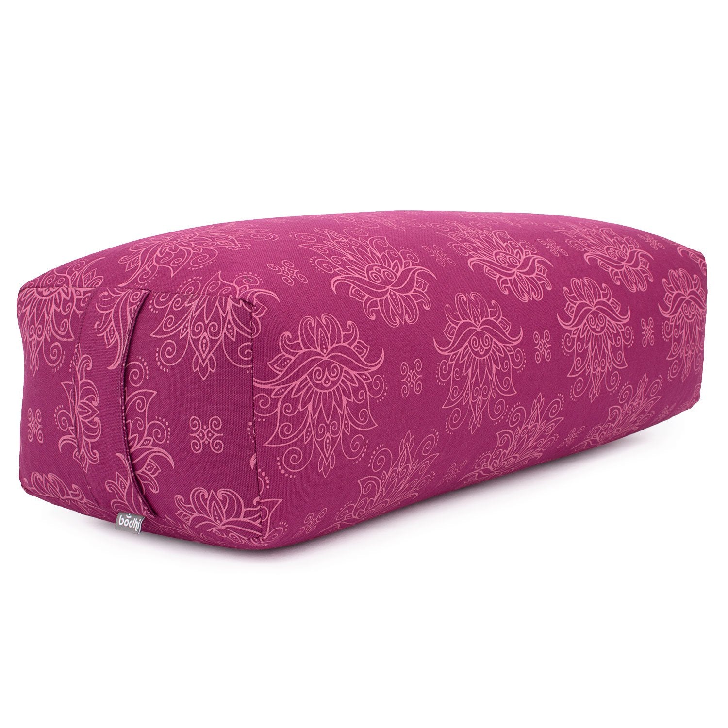 Bodhi Yoga Bolster SALAMBA | Maharaja Collection | Rechteckiges Yogakissen | Waschbarer Bezug aus Baumwolle mit Dinkelfüllung | Zubehör für Restorative und Yin Yoga