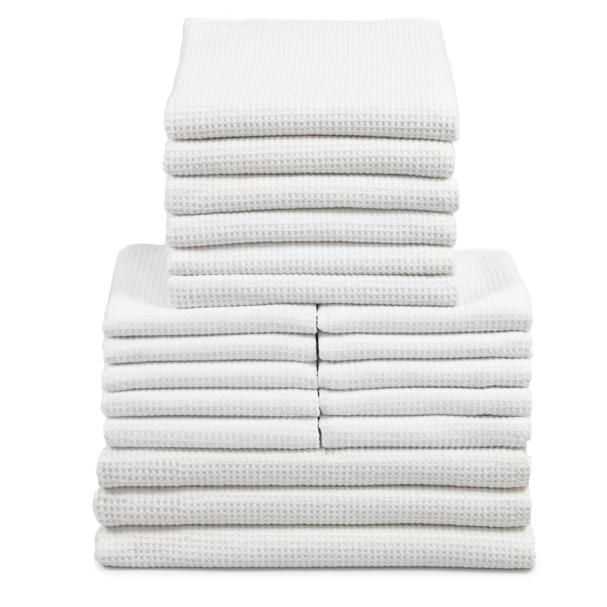 ZOLLNER Set of 10 Flannels in 30 x 30 cm – Durable Hand Towels in Beige – with Practical Hanger – Timeless Waffle Pattern – Washable up to 95 °C – Cotton – Hotel Quality
