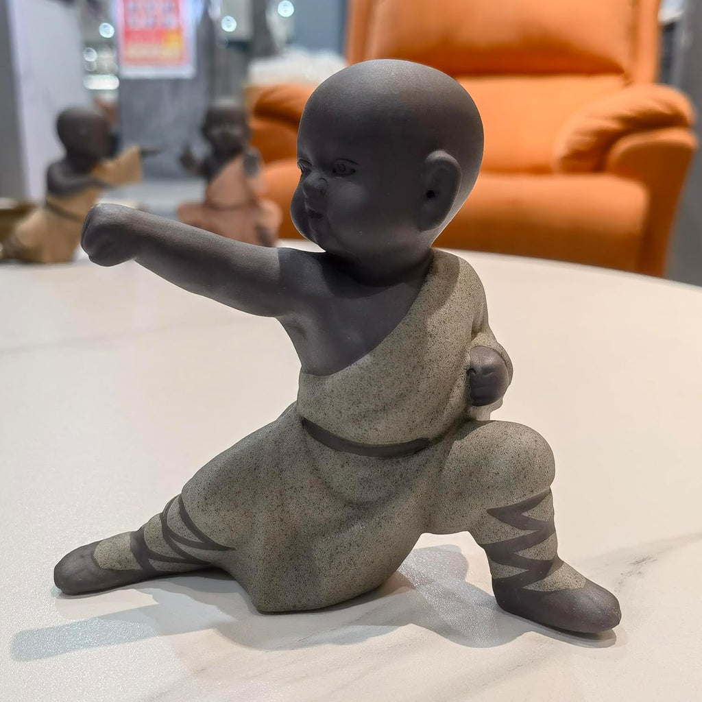 Buddha Figur Statue Mönch Skulptur Tea Tray Dekor Zen Ornament Wetterfest Frostsich Innen und Dekoration für Wohnzimmer Schlafzimmer Balkon Terrasse oder als Geschenk