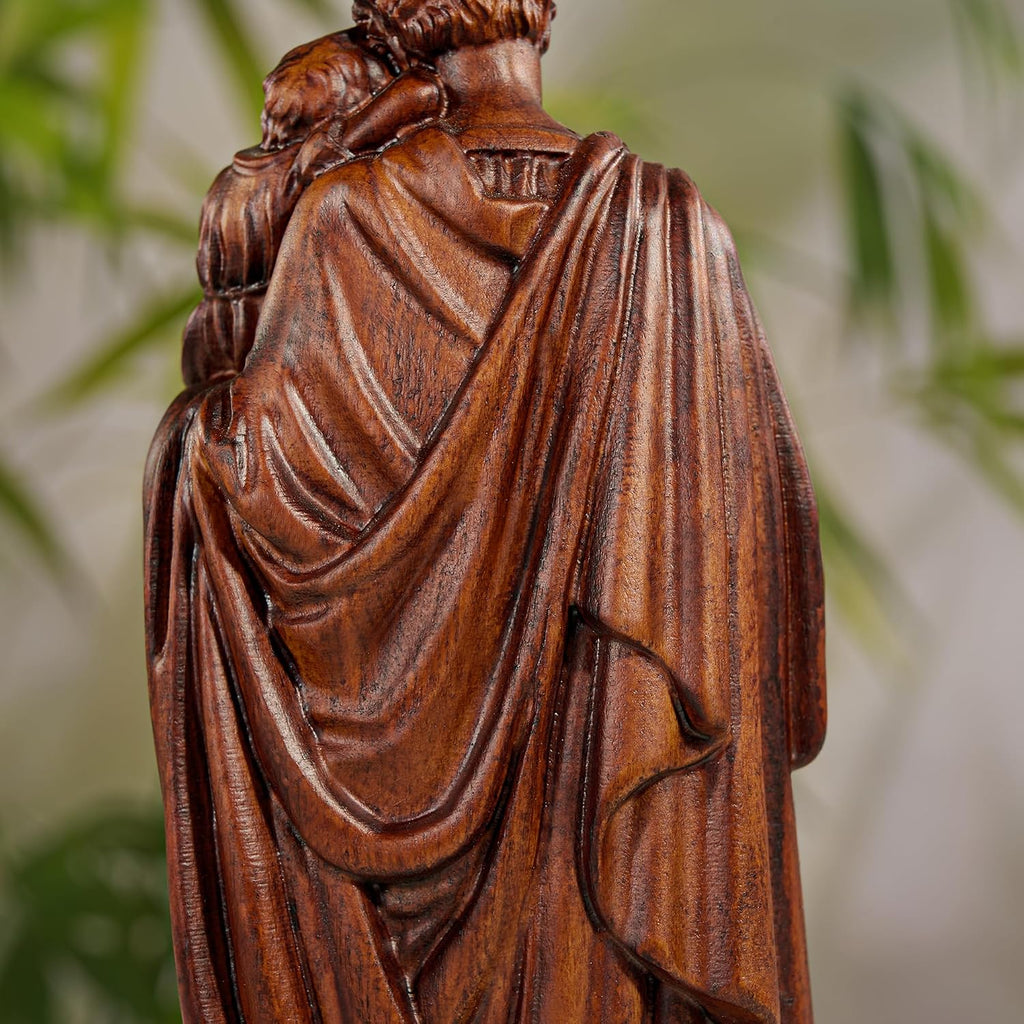 BGCarvedGrace St.Joseph Holding Baby Jesus Statue