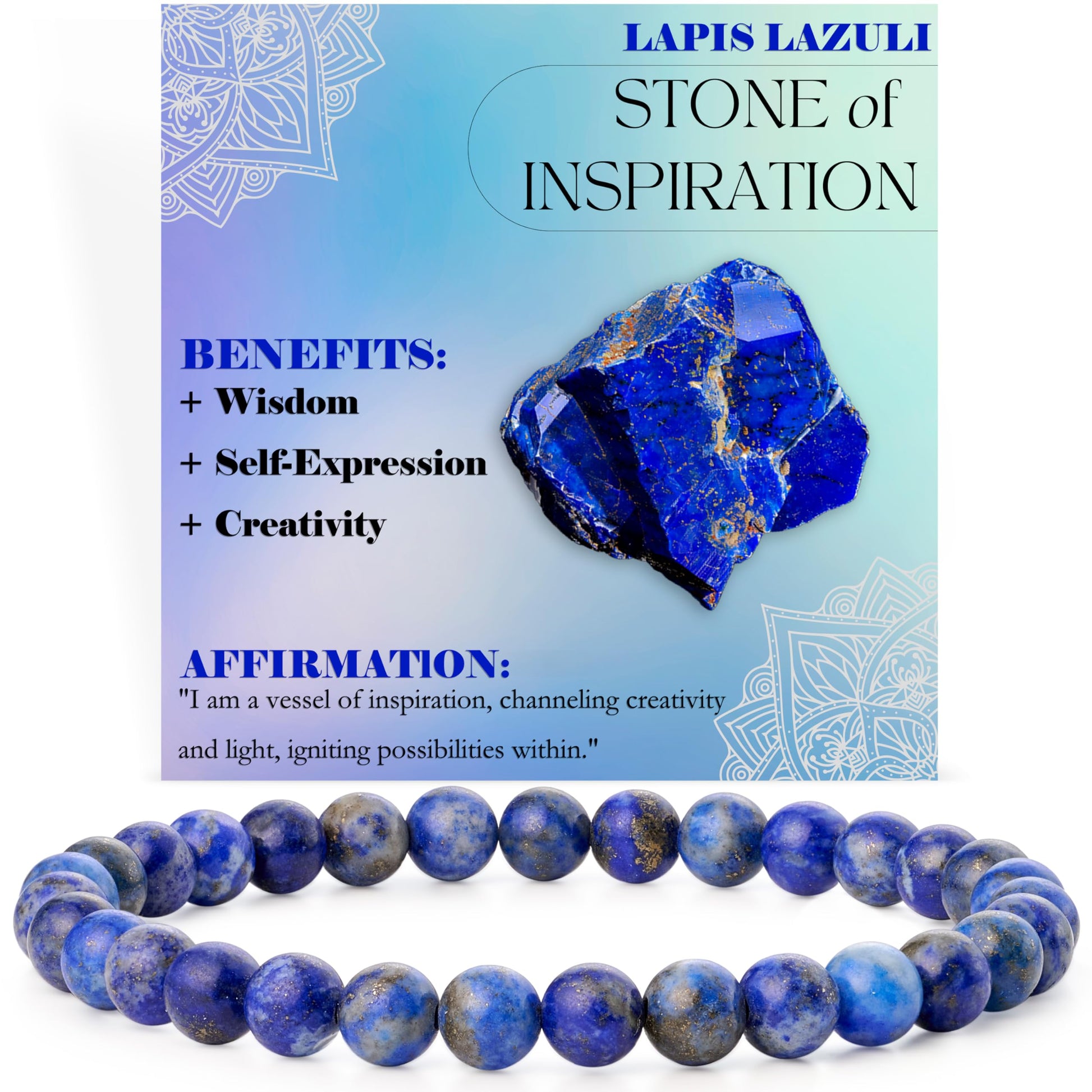 Bivei Pearl Bracelet for Women 6 mm Semi-Precious Stone Stretchy Elastic Jewellery Yoga Gifts