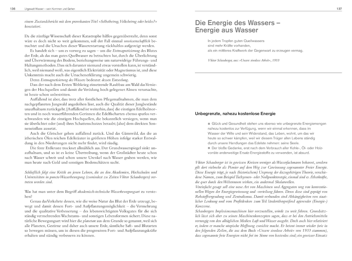 Das Wesen des Wassers: Die wichtigsten Originaltexte von Viktor Schauberger – Herausgegeben und kommentiert von Jörg Schauberger. Grundlagen der modernen Wasserforschung und visionäre Erkenntnisse