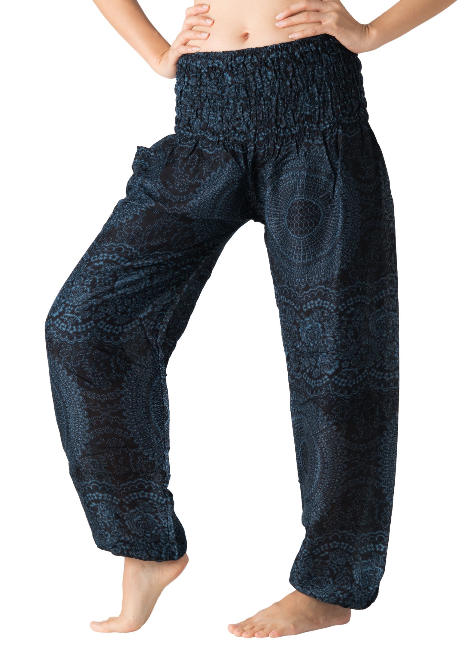 B BANGKOK PANTS Harem Pants Women Yoga Boho Clothes with Pockets