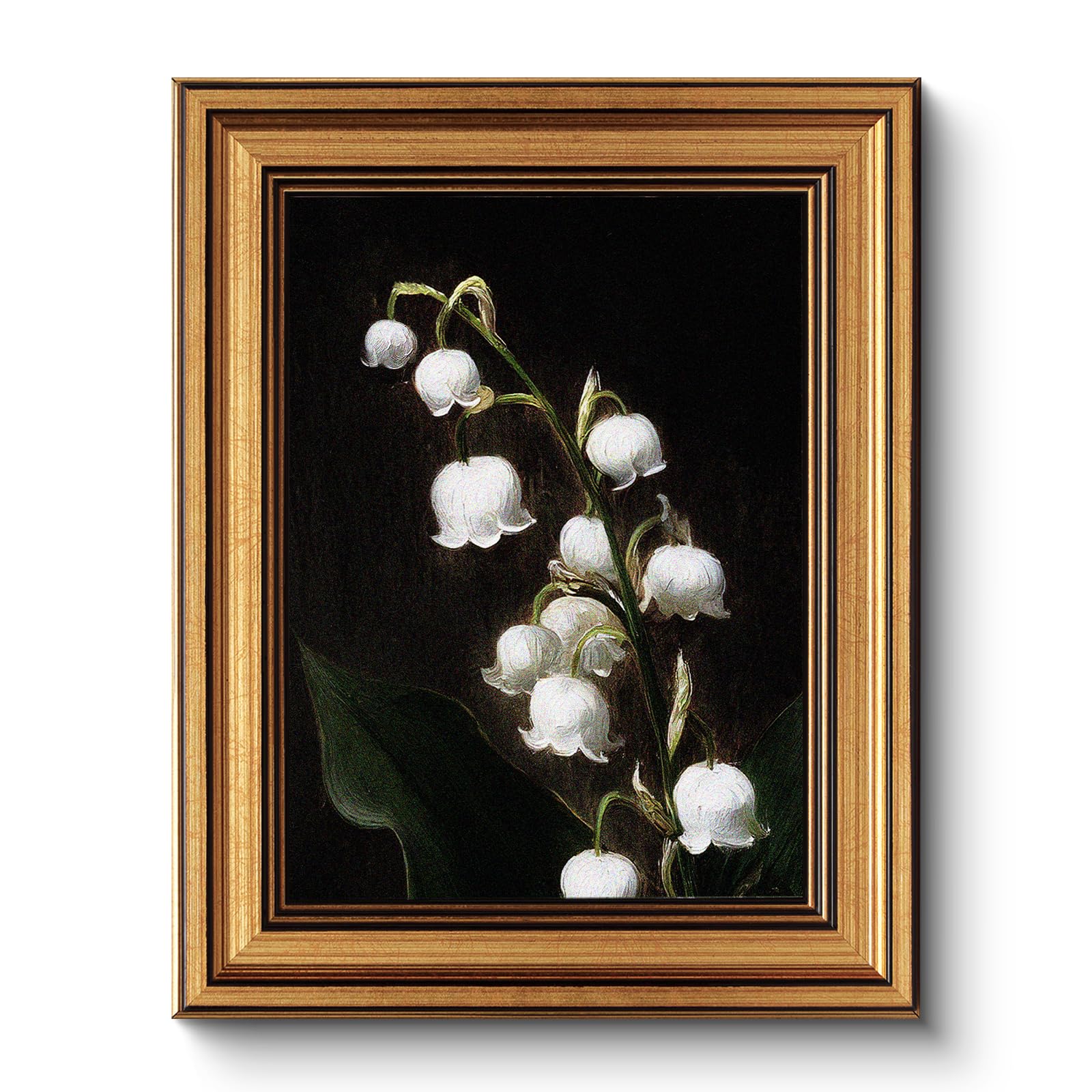 Vintage Sacred Heart of Jesus Christ Canvas Gold Framed Wall Art, 12x16 Inch Religious Oil Painting Artwork, Christian Art Print for Home Living Room Spiritual Spaces Decor