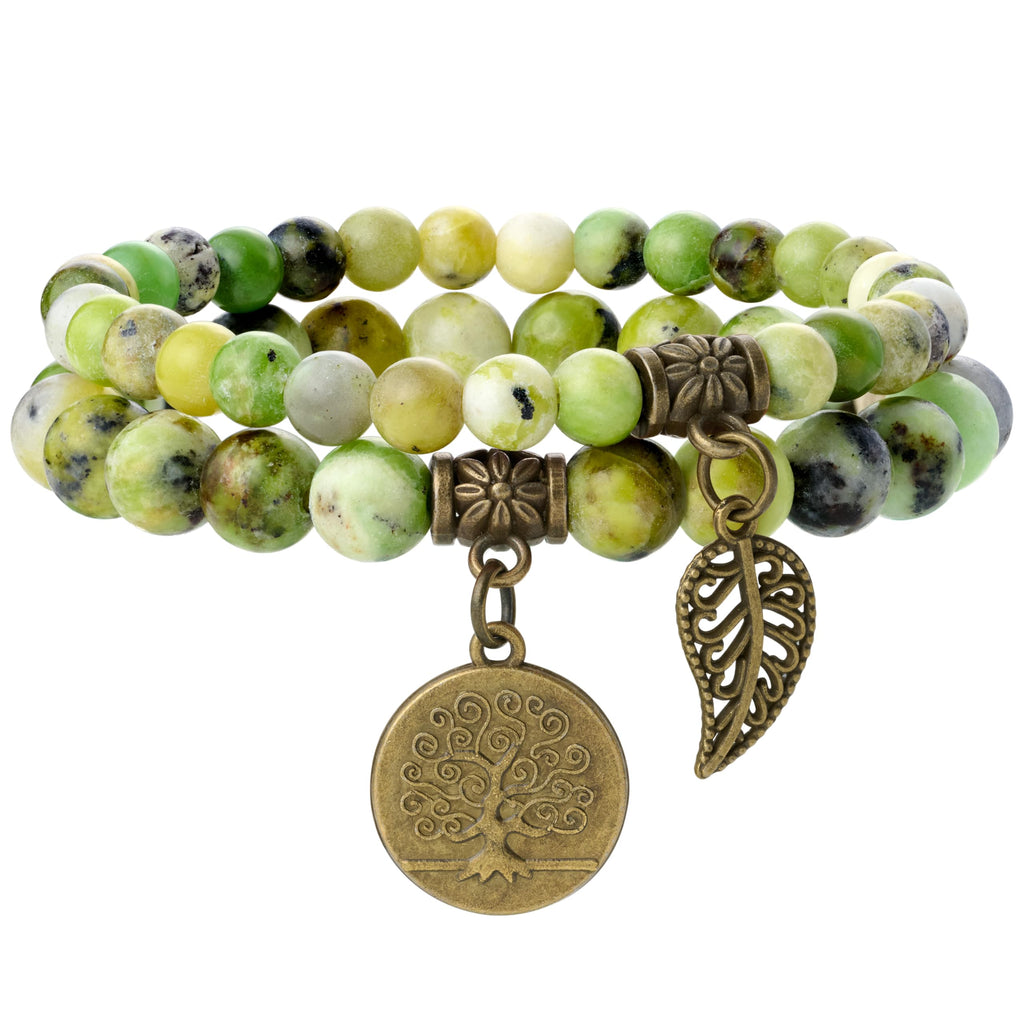Farfume Chakra Armband Echte Steine, Echte Steine-Edelsteine Armband fur Damen
