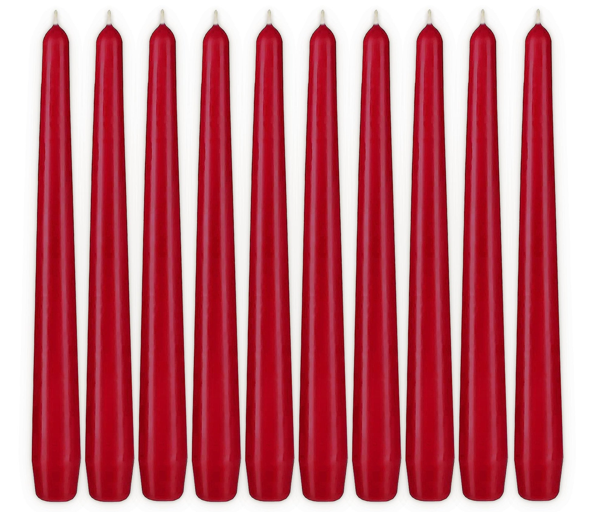 BRUBAKER Premium Spitzkerzen Lila - 50 Stück - bis zu 7,5 Stunden Brenndauer pro Kerze - 24 cm Tafelkerzen Set für Kerzenständer und Kronleuchter - Leuchterkerzen Halterkerzen