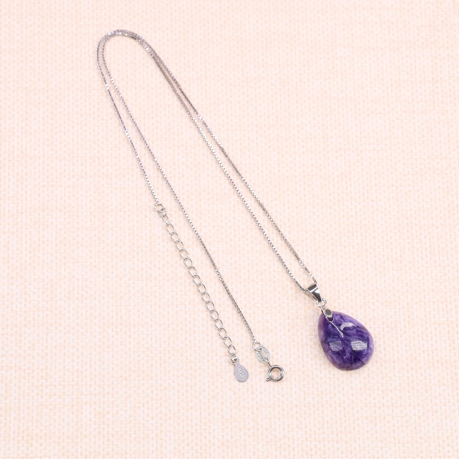 Coai Women's 925 Necklace with Angel’s Teardrops Pendant