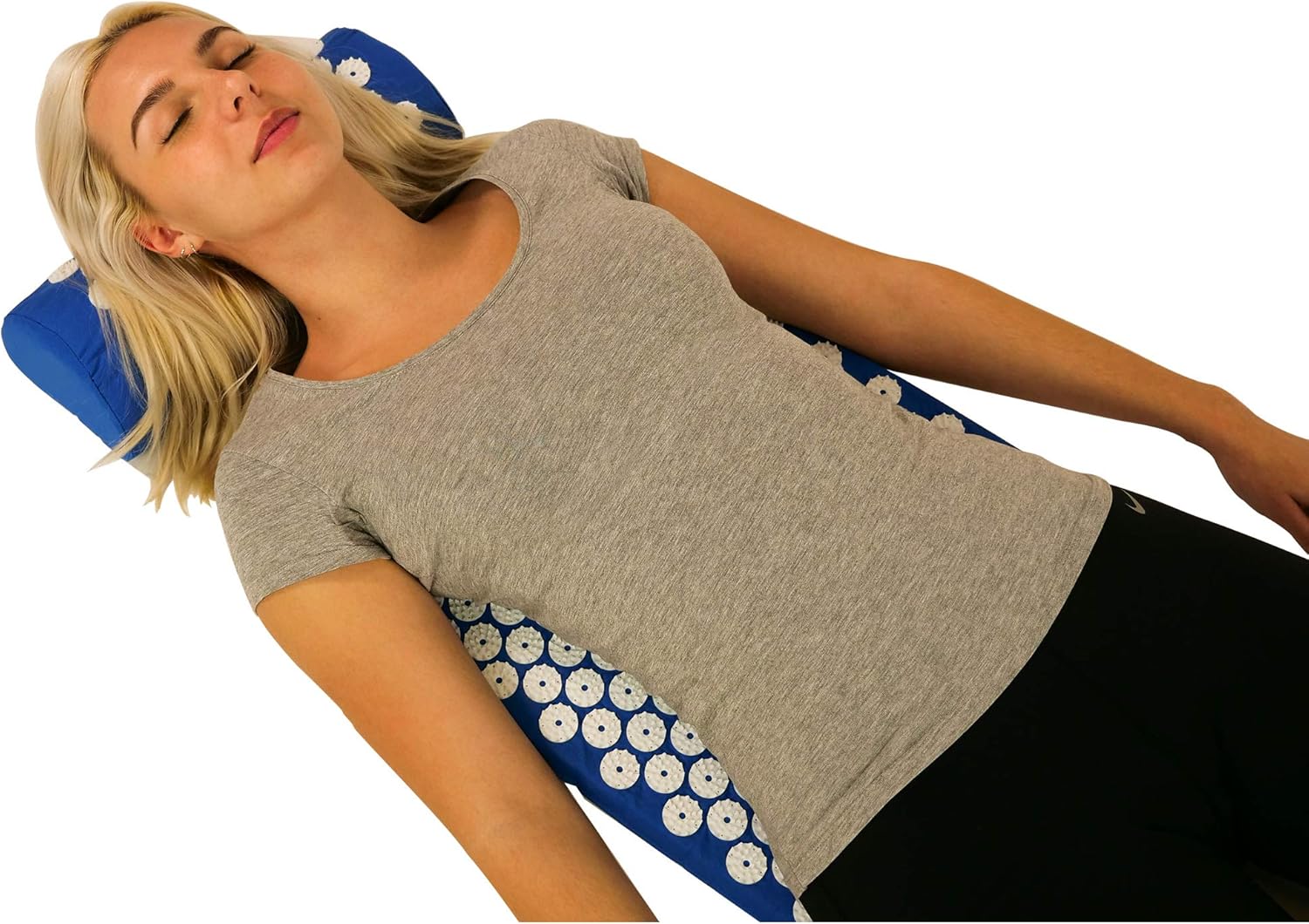 Ergotopia Akupressurmatte zur wohltuenden Entspannung/Massagematte für ruhige Momente und bessere Durchblutung/Inklusive Akupressurkissen