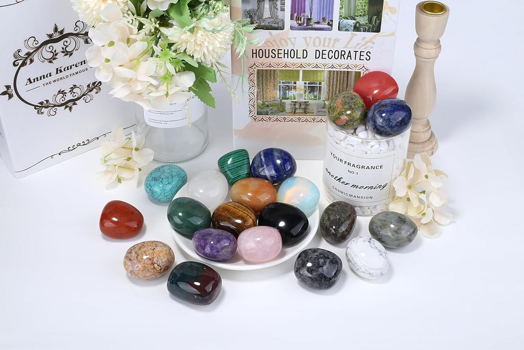 4-5cm Roter Jaspis Heilsteine Kristalle Polieren Groß Edelsteine Steine Rohstein Trommelsteine Kristall Sorgenstein Handschmeichler Stein Meditation Angst Stress Relief 1PC