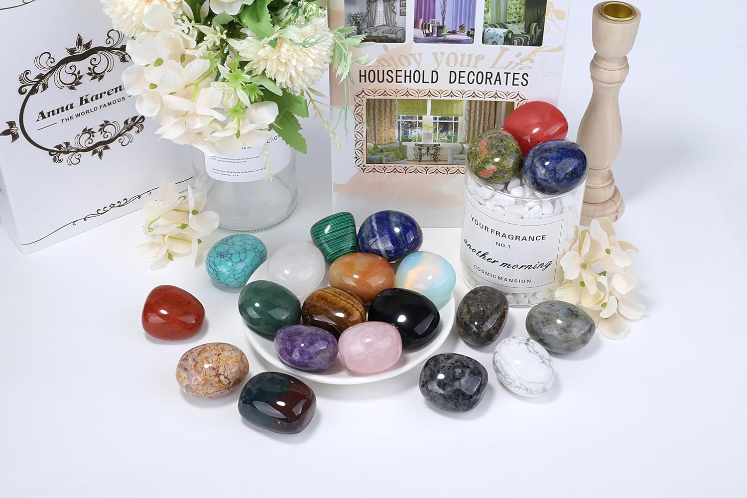 4-5cm Roter Jaspis Heilsteine Kristalle Polieren Groß Edelsteine Steine Rohstein Trommelsteine Kristall Sorgenstein Handschmeichler Stein Meditation Angst Stress Relief 1PC