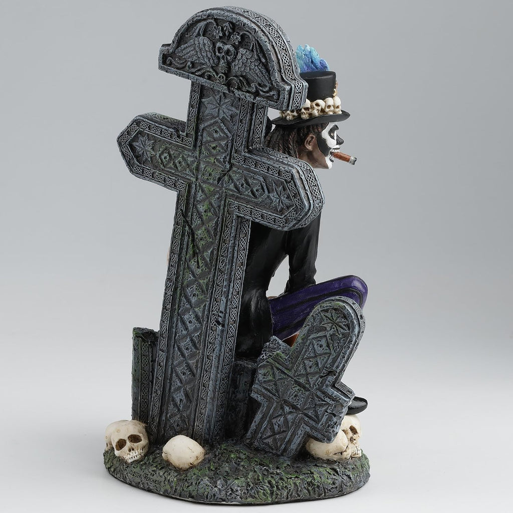 Veronese Design 7 1/2 Inch Baron Samedi The Voodoo Lord of The Dead Polystone Hand Painted Statue Home Decoration Gift
