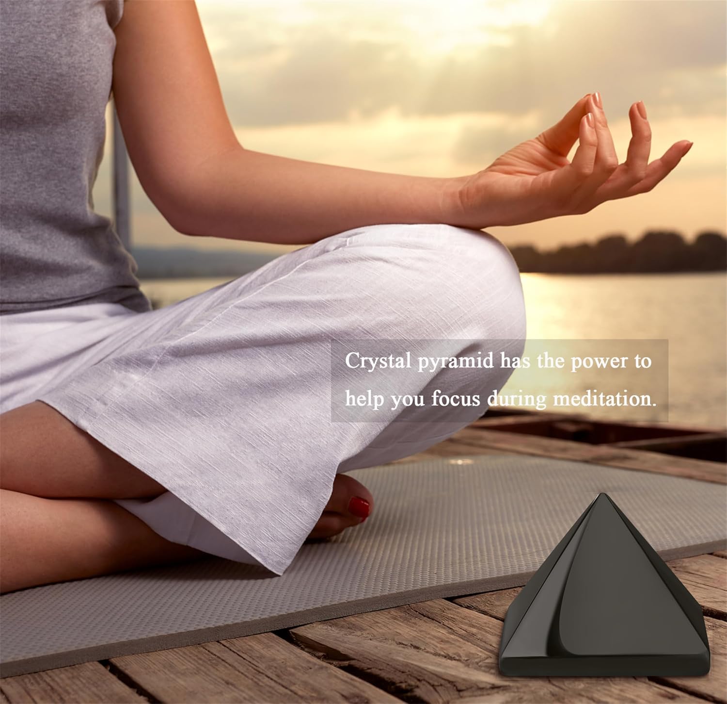 YATOJUZI 2" Black Obsidian Crystal Pyramid Natural Crystals and Healing Stones Black Obsidian Pyramids Black Gemstones for Meditation Reiki Energy Balancing Good Luck Gifts 1PCS