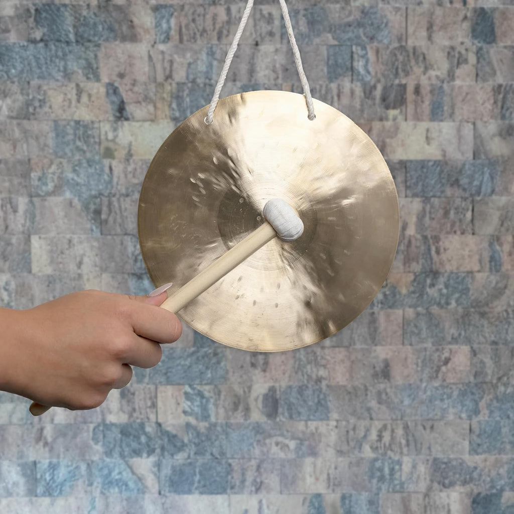 Original Feng Gong, Wind Gong aus China 20 cm,inkl. Holz-/ Baumwollklöppel -7015-