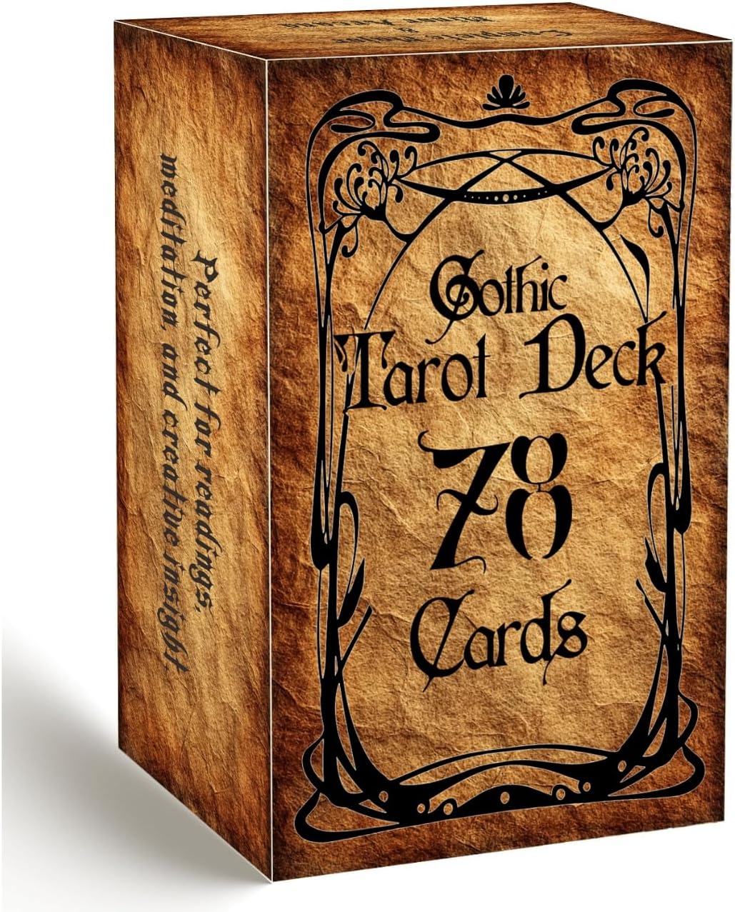 Gothic Tarot Deck, Major and Minor Arcana, Vintage Black and White Art, Tarot Cards with Guidebook, Tarot for Beginners and Experienced Readers, Divination, and Spiritual Divination Tool