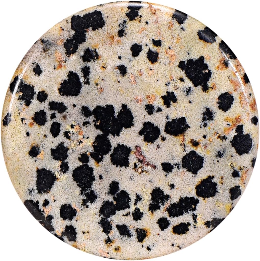 Morella Damen Coin 33 mm Edelstein Chakren Scheibe Halsketten-Anhänger