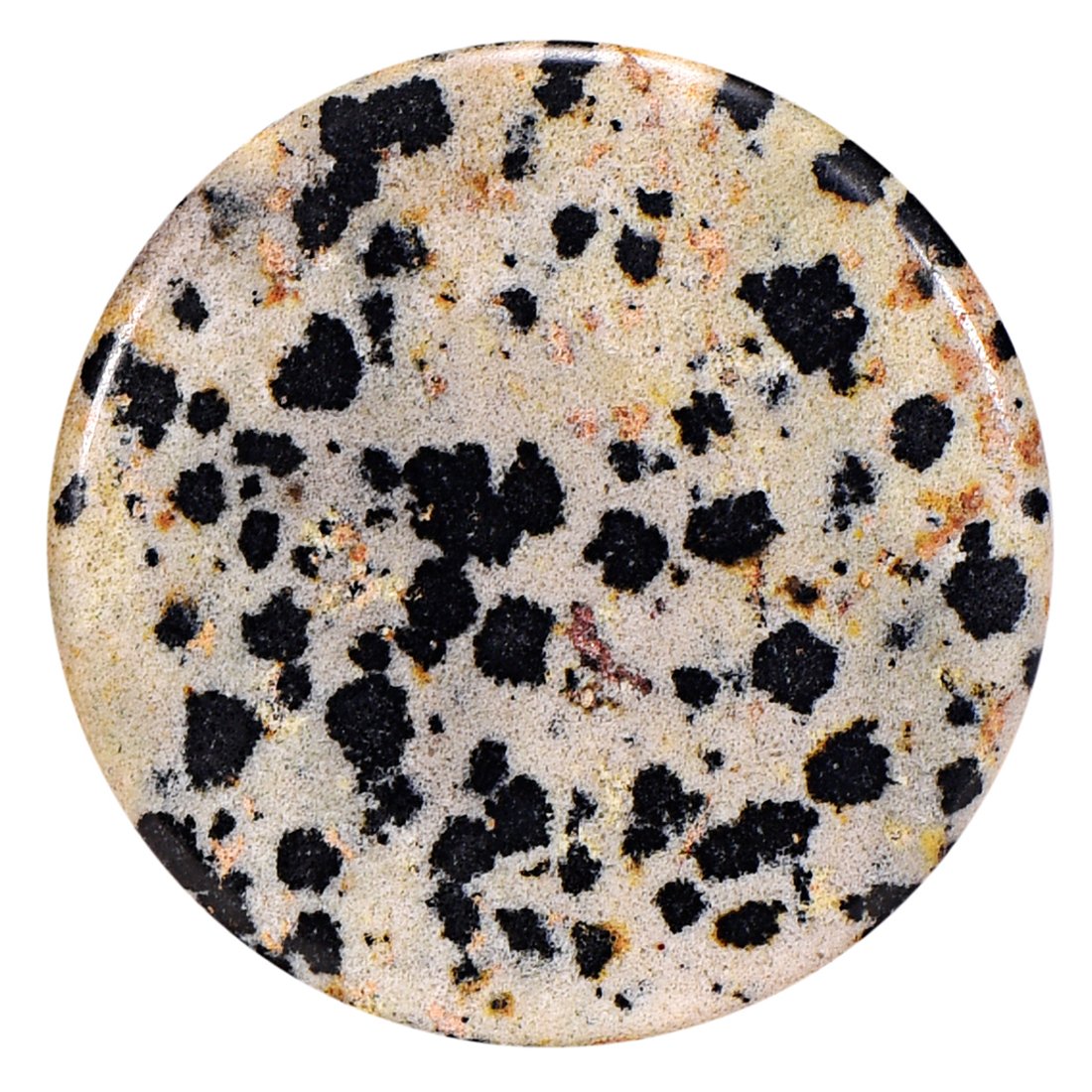 Morella Damen Coin 33 mm Edelstein Chakren Scheibe Halsketten-Anhänger