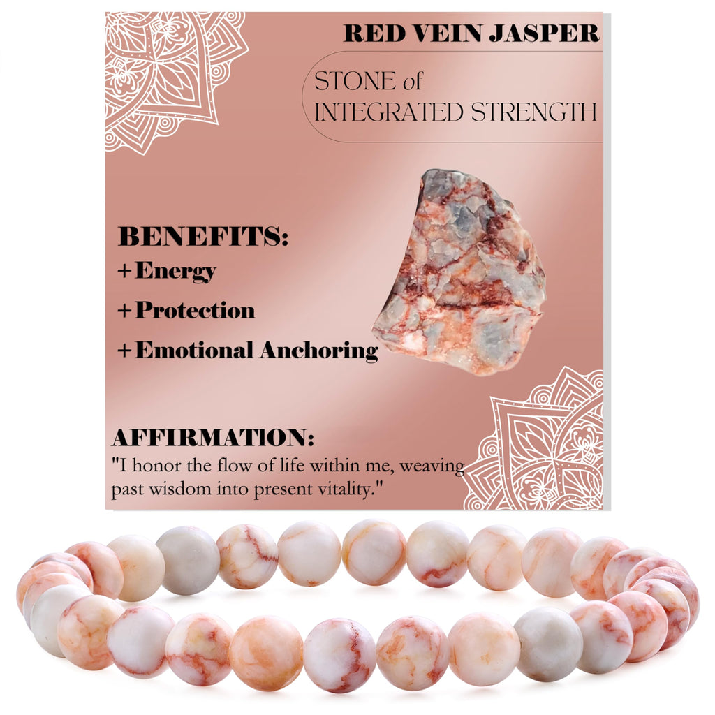 Bivei Pearl Bracelet for Women 6 mm Semi-Precious Stone Stretchy Elastic Jewellery Yoga Gifts