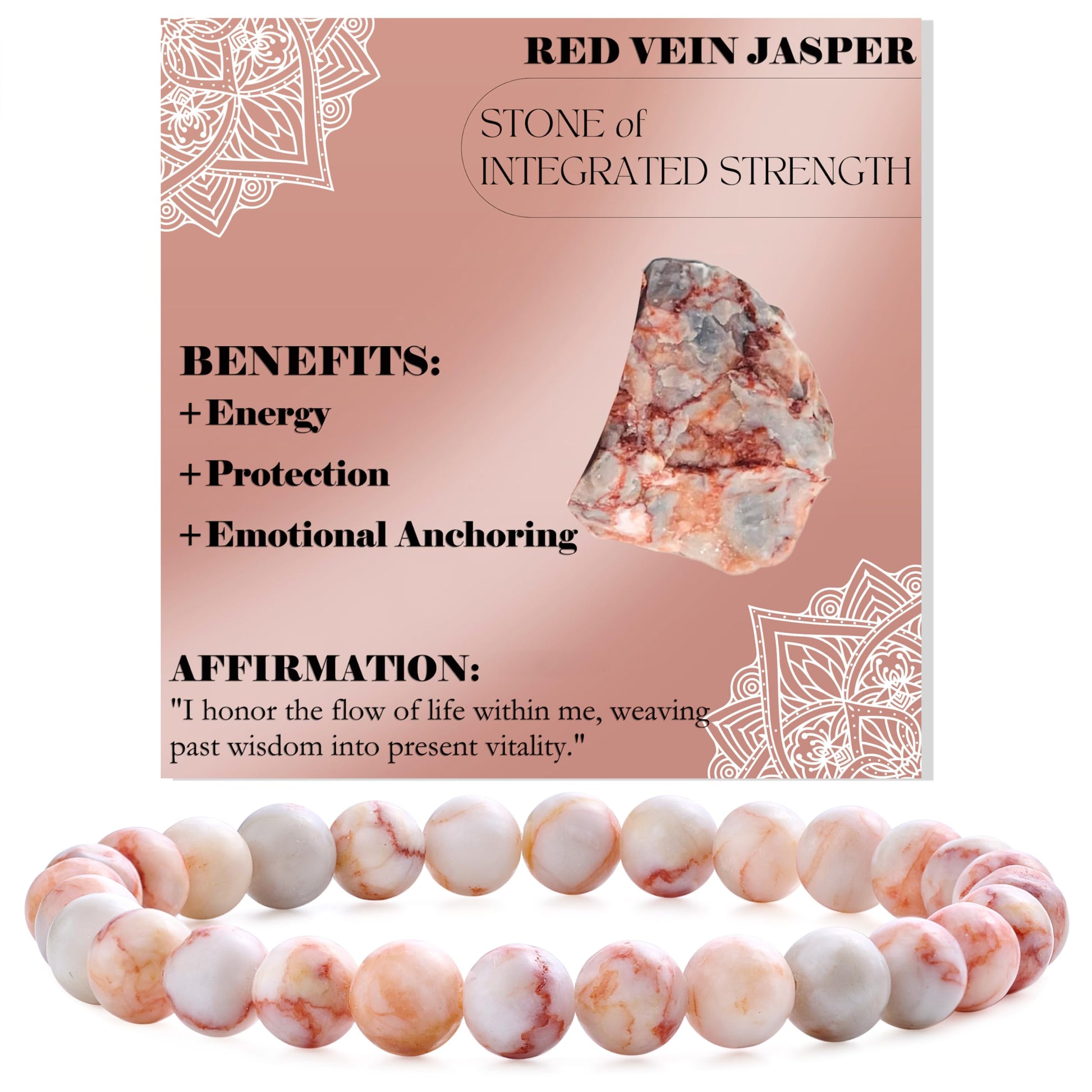 Bivei Pearl Bracelet for Women 6 mm Semi-Precious Stone Stretchy Elastic Jewellery Yoga Gifts