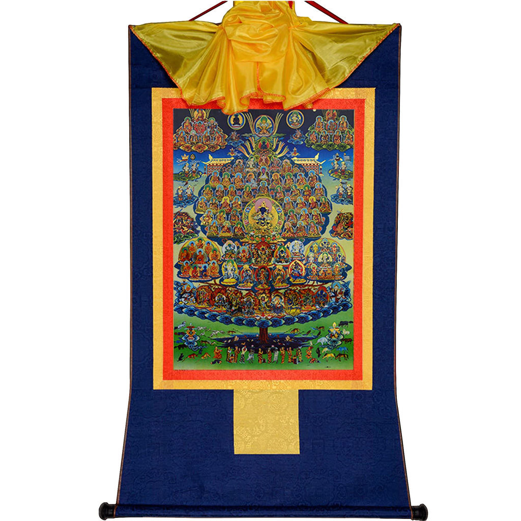 Gandhanra Green Tara Thangka Tibetan Thangka Art - Hot Stamped Buddha Tapestry for Zen Home Decor, Meditation, Spiritual Relaxation, and Peace