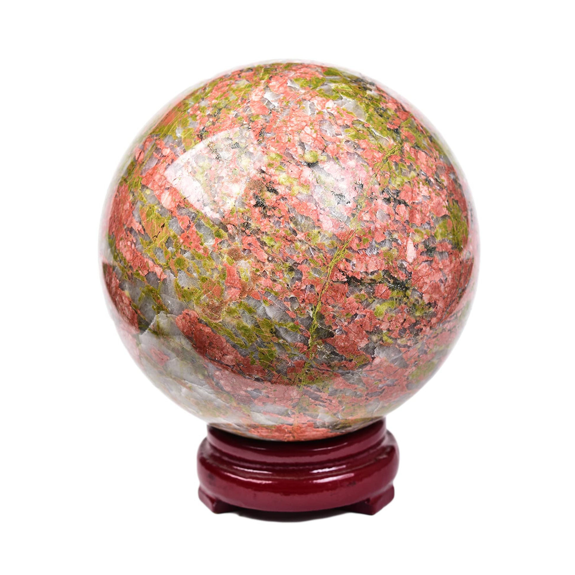 JIC Gem Large Crystal Ball with Stand Pietersite Crystal Ball Gemstone Decorative Ball for Home Decoration Altar Reiki Feng Shui Crystal Gift 80-90mm