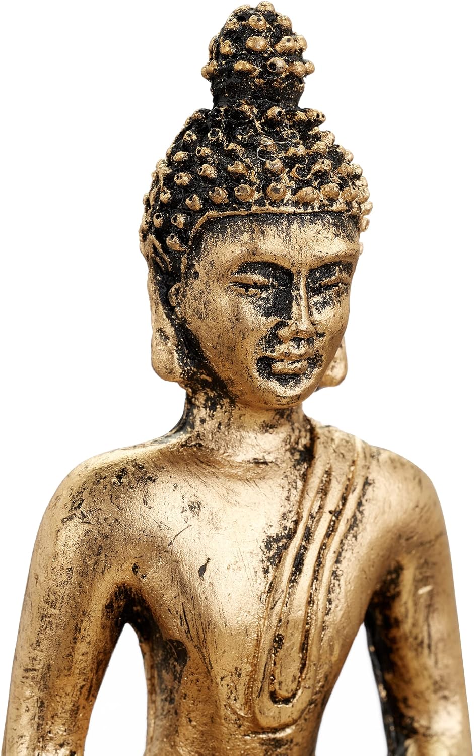 Relaxdays Zen Garten, mit Buddha, Steinen, Sand, Räucherstäbchen & Teelichthalter, Entspannung, Feng Shui Deko, schwarz